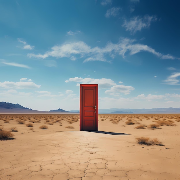 porta do deserto natureza fundo surreal areia paisagem conceito entrada viagem céu duna fazer