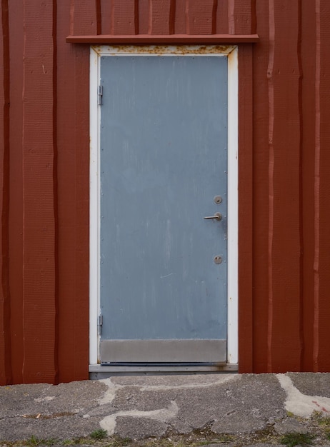 Foto porta fechada do edifício