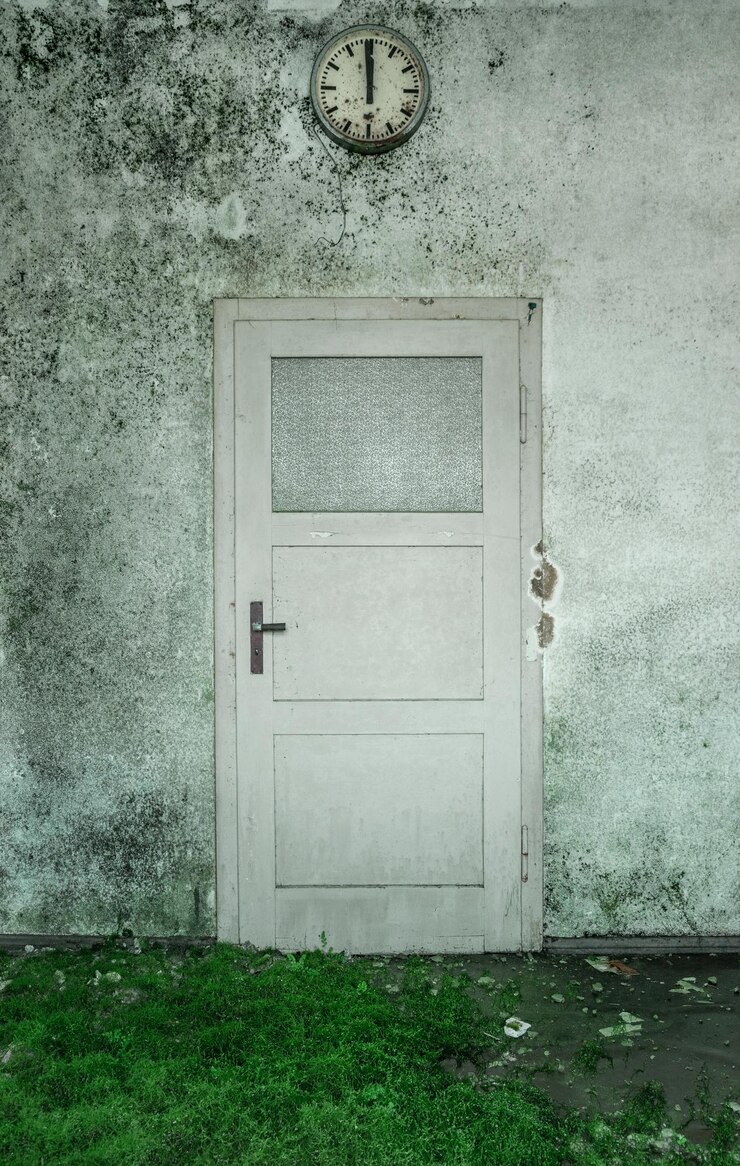Foto porta fechada do edifício