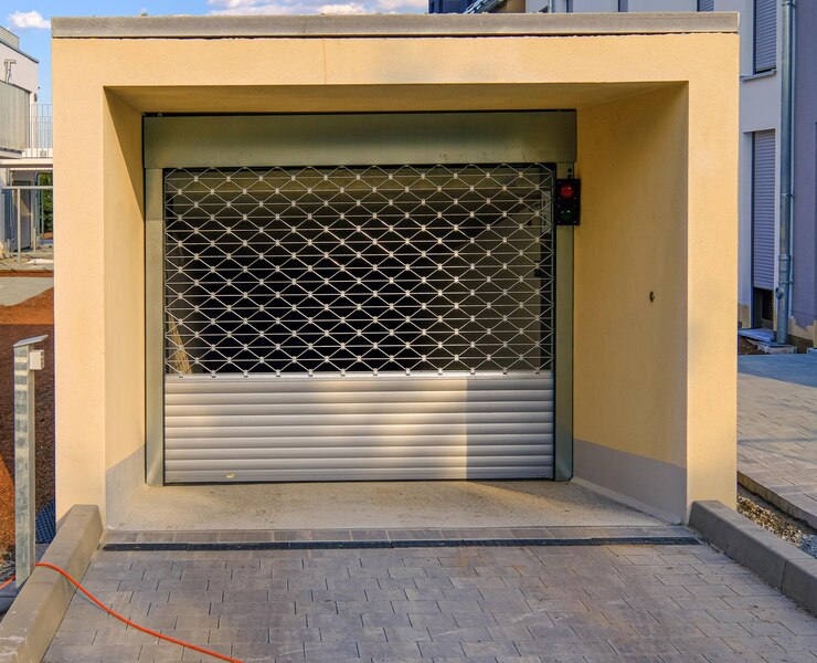 Foto porta fechada do edifício