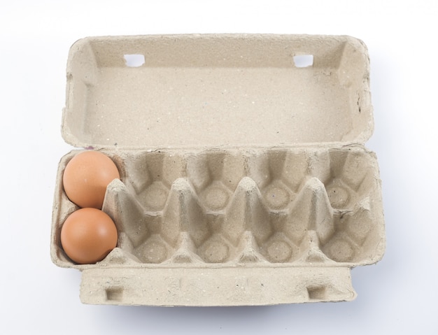 Porta-papelão com ovos
