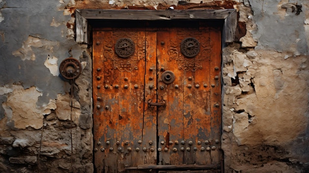 porta velha e enferrujada