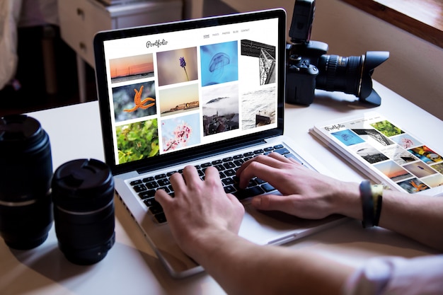Portafolio en línea del fotógrafo