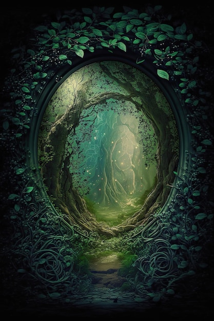 Portal en el bosque