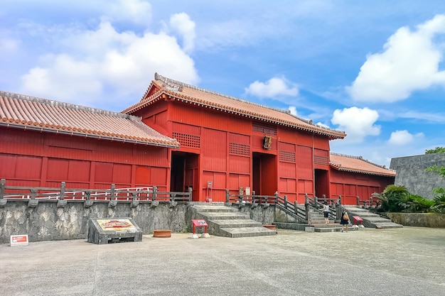 Portão de entrada principal do Castelo Shuri (Shurijo) em Okinawa