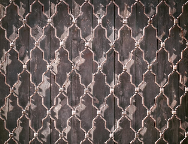 Foto portão marrom como uma textura