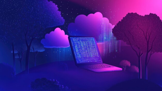 Portátil con computación en la nube