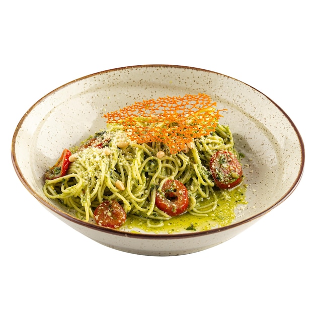 Portion Gourmet-Pesto-Spaghetti-Nudeln