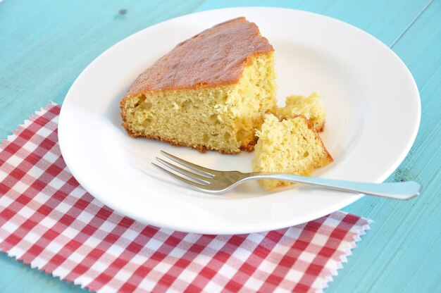 Portion hausgemachter Kuchen