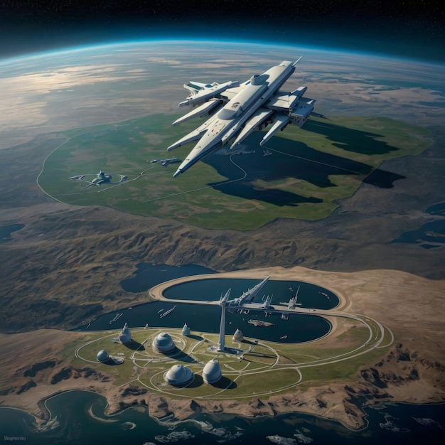 Porto Espacial na Terra