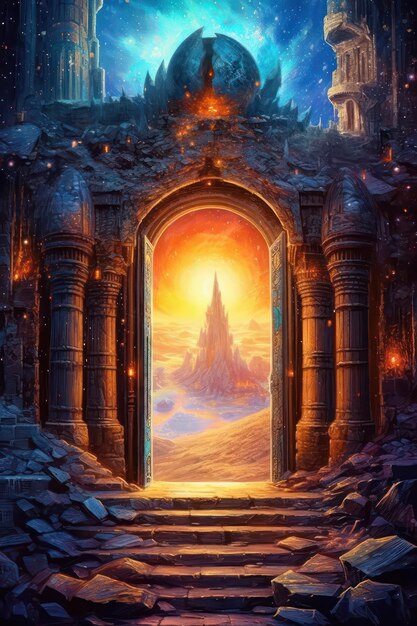 Portões de fantasia místicos