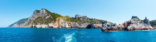 Portovenere Küstenpanorama Ligurien Italien