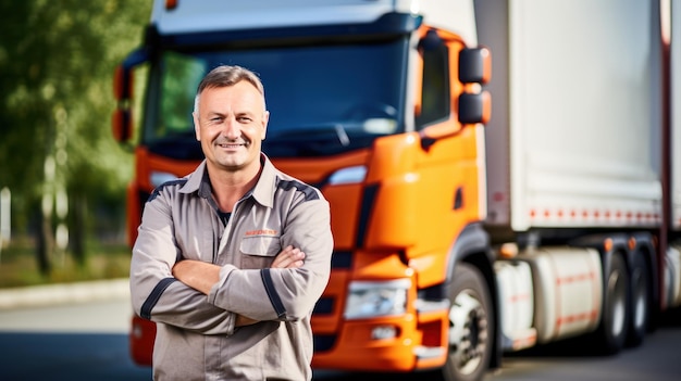 Porträt des LKW-Fahrers