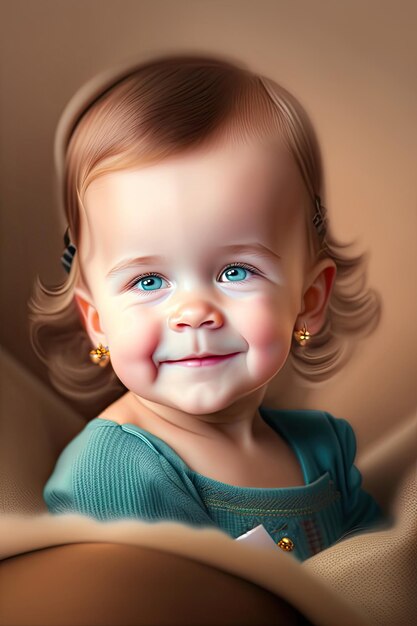 Porträt des niedlichen kleinen Babys