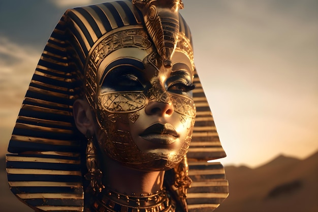 Porträt einer Frau aus dem alten Ägypten Generative AI 3