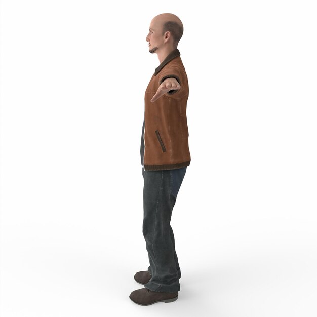 Porträt einer Person 3D-Modellierung