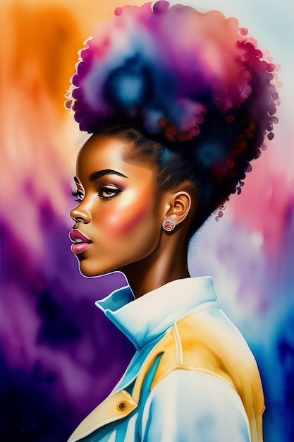 Porträt eines afroamerikanischen Mädchens
