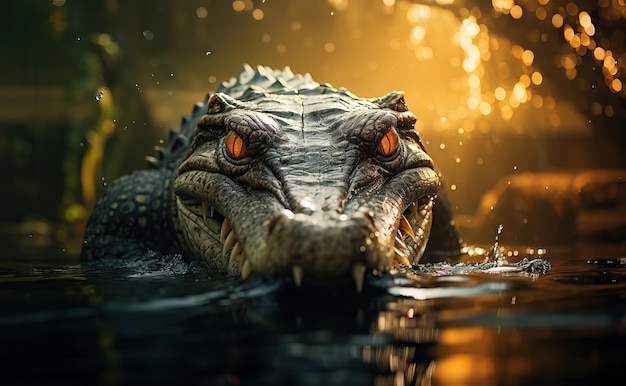Porträt eines Alligators