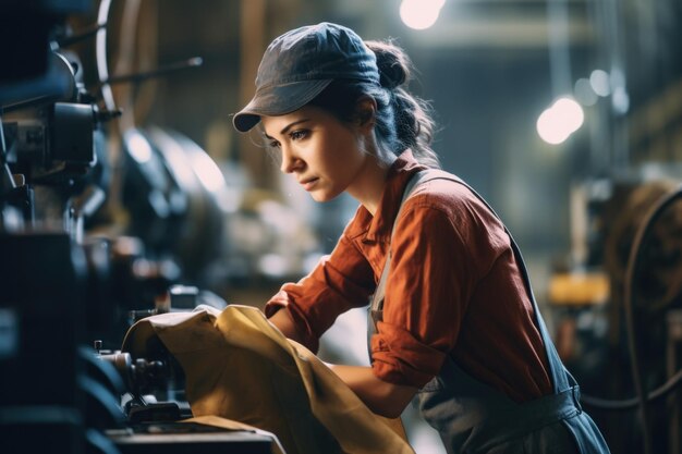 Foto porträt eines arbeiters in einem unternehmen