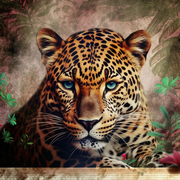 Porträt eines besonders schönen malaysischen Tigers, der direkt in die Kamera schaut