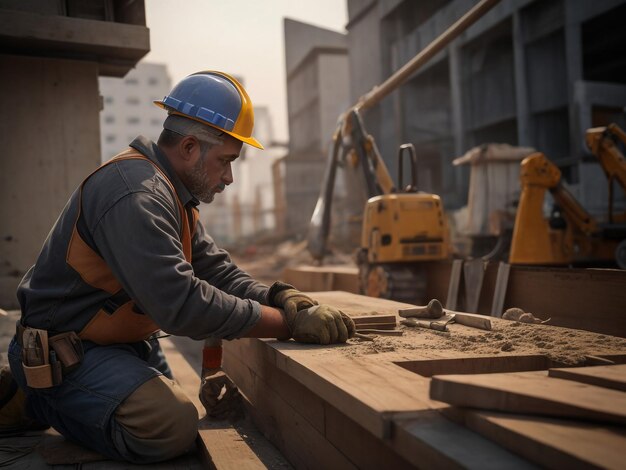 Porträt eines jungen Arbeiters mit Schutzhelm in einem großen Metallverarbeitungsbetrieb. Der Ingenieur bedient die Maschine