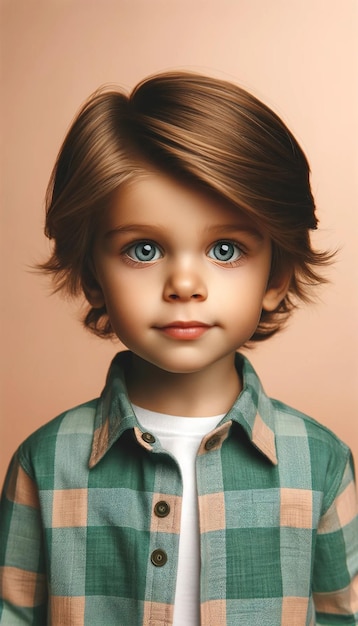 Porträt eines kleinen Jungen Schönes Kind
