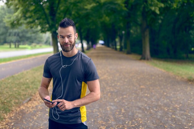 Porträt eines Mannes, der Sport treibt