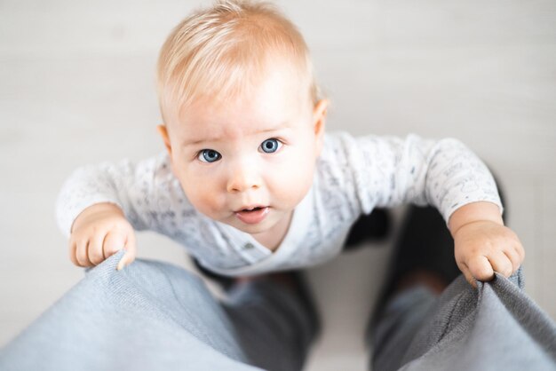 Foto porträt eines niedlichen babys