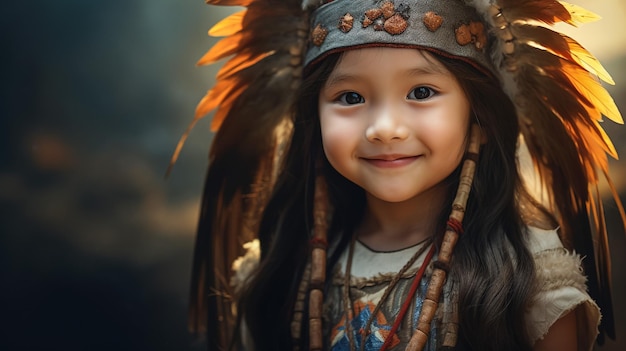 Porträt eines niedlichen schönen Smilismall-Mädchens