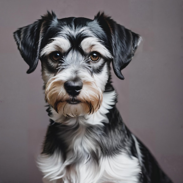 Porträt eines Schnauzers