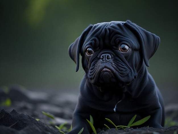 Porträt eines schönen Labrador-Hundes auf weichem Naturhintergrund