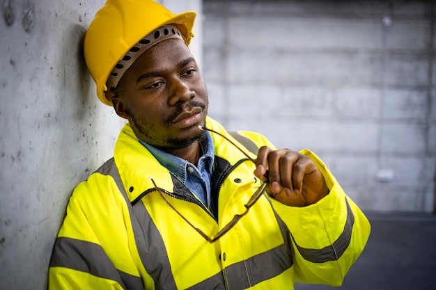 Porträt eines unglücklichen und deprimierten Arbeitnehmers, der darüber nachdenkt, seinen Job zu kündigen. Jobkrisen