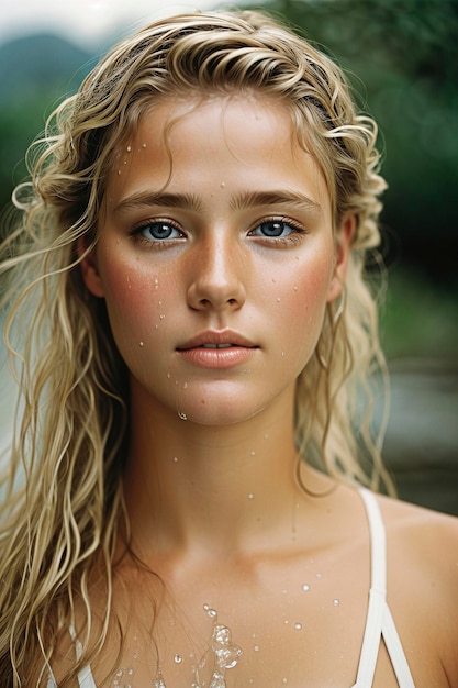 Porträt Frau jung Stil fotografisch schön Werbung