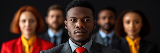 Porträt lächelnder, multiracialer junger Menschen, die den besten Kandidaten für den Job auswählen