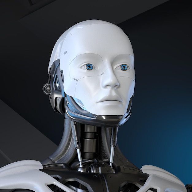 Porträt von Android-Robotern