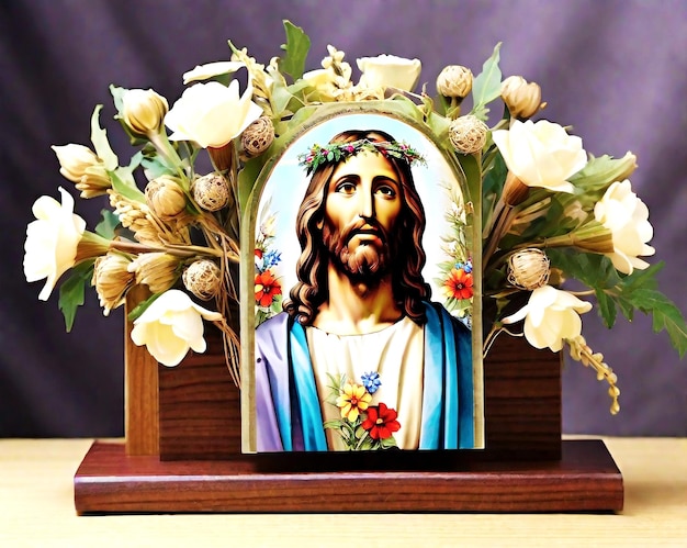 Porträt von Jesus Christus im Kostüm des Heiligen Kreuzes