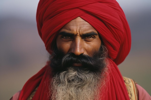 Porträt von Sadhu im Pashupatinath-Tempel in Kathmandu, Nepal