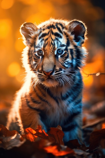 Foto porträt von tigerbaby