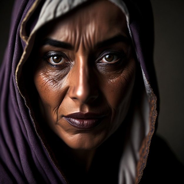 Porträtfoto einer arabischen Frau 50mm Porträtfotografie weiche Beleuchtung Fotografie