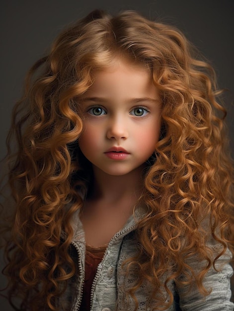 Porträtfoto eines argentinischen Kindes mit lockigem Haar