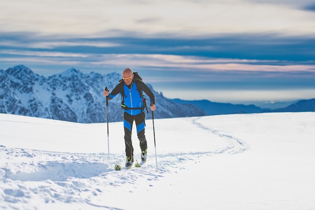 Porträtmann Skifahren