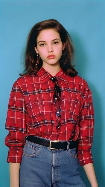 Porträts von Retro-Kleidung der 90er Jahre