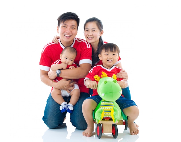 Portrait der asiatischen Familie
