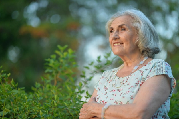 Portrait der schönen älteren Frau