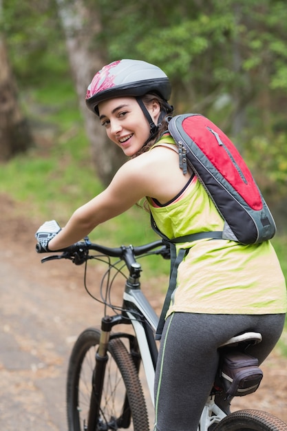 Portrait des überzeugten radfahrers