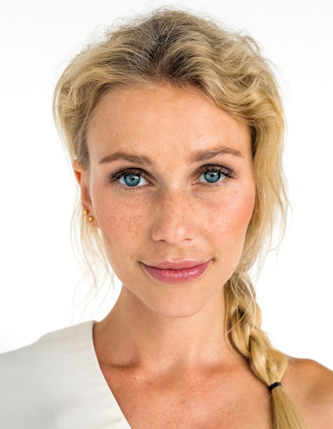 Portrait einer blonden Frau