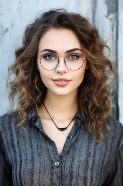 Portrait einer Frau mit Brille