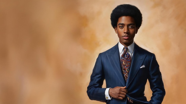 Portrait in voller Länge eines jungen afroamerikanischen Mannes