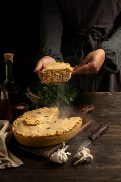 Portugiesisches traditionelles köstliches Empadao-Gericht