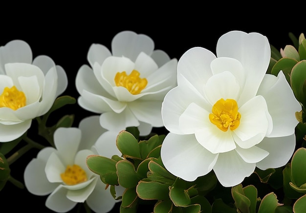 Portulaca grandiflora de fondo amarillo oscuro